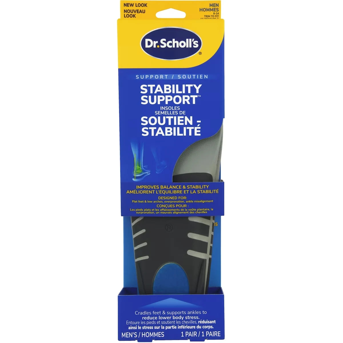 Dr. Scholl's Stability Support Insoles, Men, Size 8-14 product image