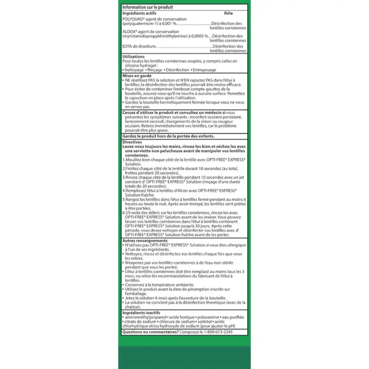 Opti-Free Express® Advanced Cleaning & Desinfecting product detail