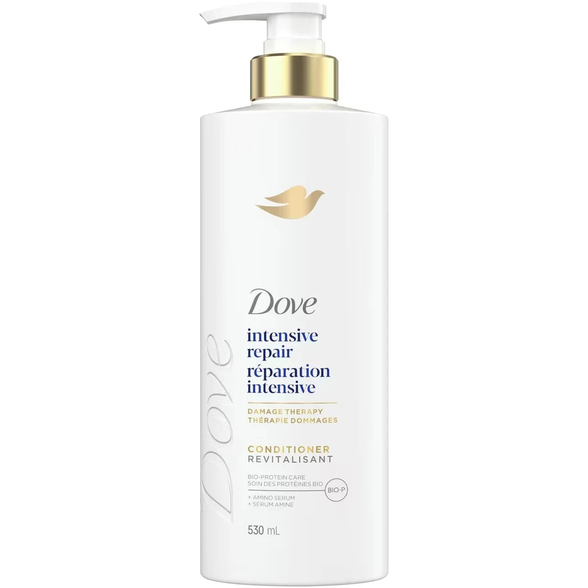 Dove Intensive Repair Conditioner for Damaged Hair, with Liquid Bio-Protein Care, 530 ML front package
