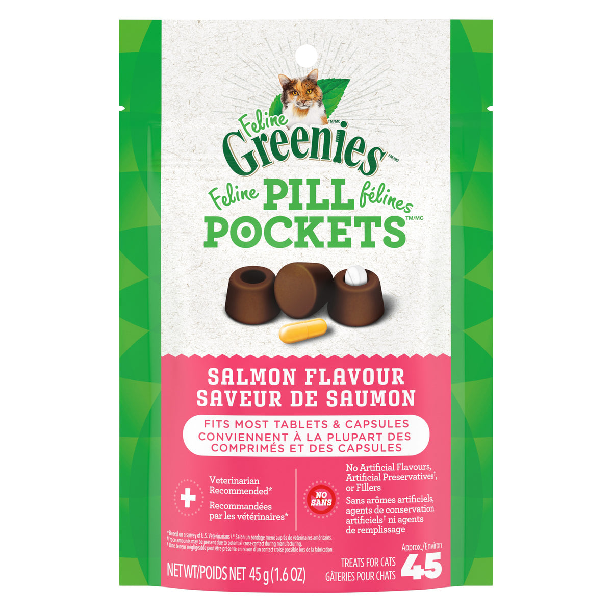 Pill Pockets Capsules or Tablets for Cats - Salmon - product image 1