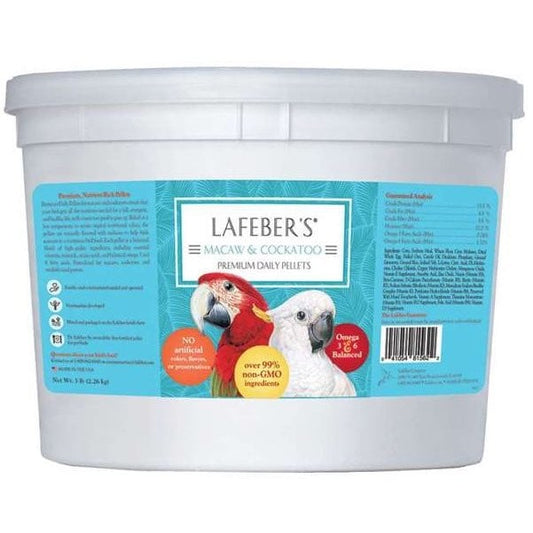 Pellet Diet for Macaws and Cockatoos for Small Pets and Birds 2.26 kg Pail - view 2