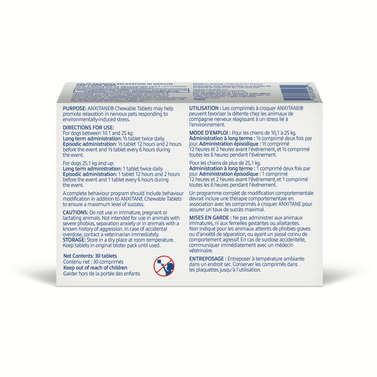 Anxitane for Cats and Dogs - 100 mg - product image 2