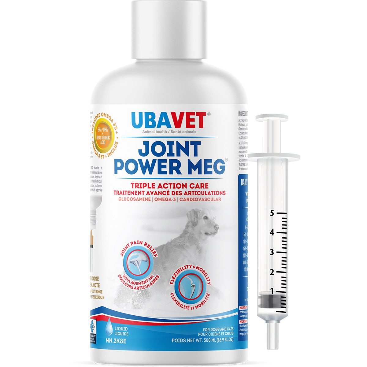 Joint Power Meg Maximum Joint Care for Cats and Dogs - 500 mL - product image 1