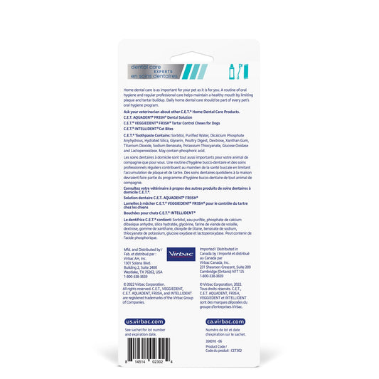 C.E.T. Mini-Toothbrush and Toothpaste Kit for Cats and Dogs (Chicken) - Default Title - product image 2