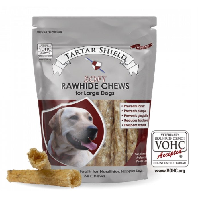 Rawhide Soft Chew for Large Dogs - Pack of 24 Chew Strips - product image 2