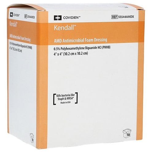 Foam Dressing Kendall AMD Anticrobial 1 Unit 4 in x 4 in - Default Title - product image 1