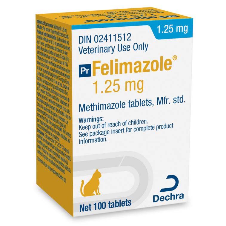 Felimazole for Cats, 1.25 mg, 100 Tablets - view 2