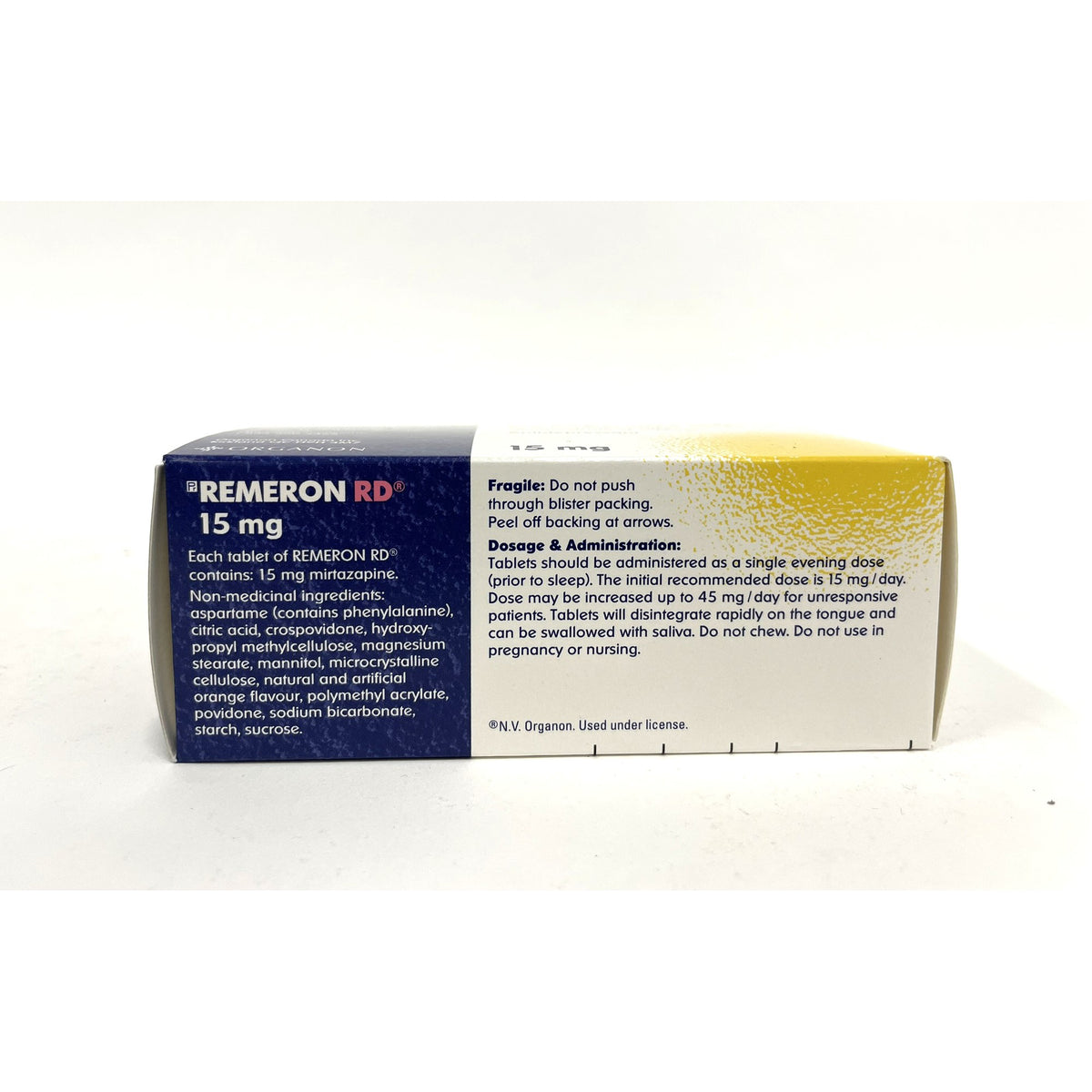 Remeron RD Tablet (Orally Disintegrating) 1 Bottle of 30 Tablets - view 4