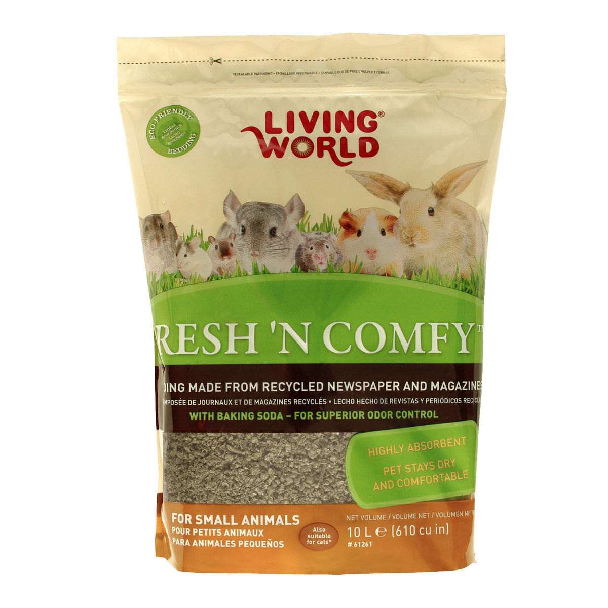 Fresh N Comfy Recycled Paper Bedding for Small pets - 10 L - product image 1