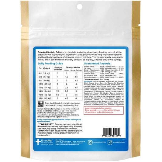 EmerAid Sustain HDN for Cats 100 g Pouch - Default Title - product image 2