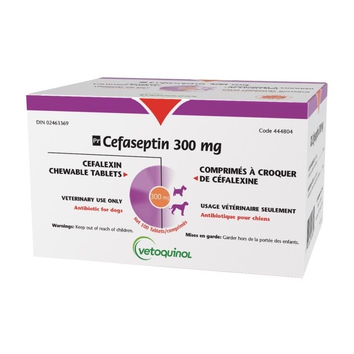 Cefaseptin for Dogs, 300 mg, 100 Chews