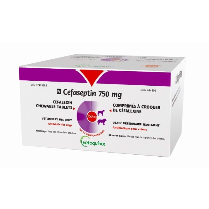 Cefaseptin for Dogs, 750 mg, 72 Chews