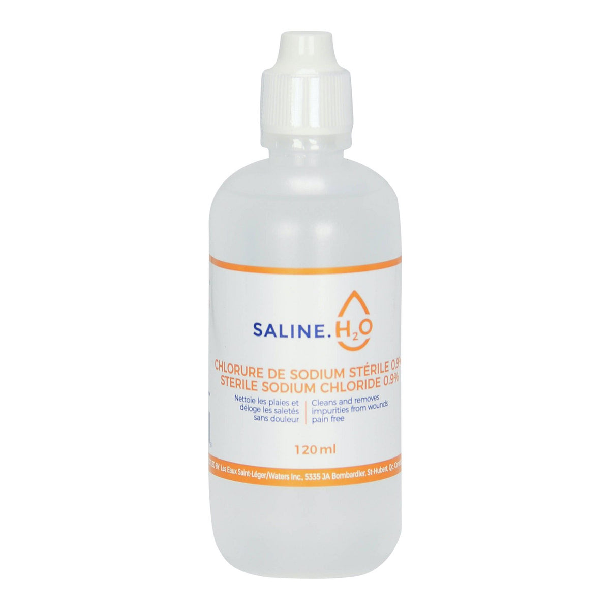 Saline H2o Sodium Chloride 0 9 Solution - 120 mL - product image 1