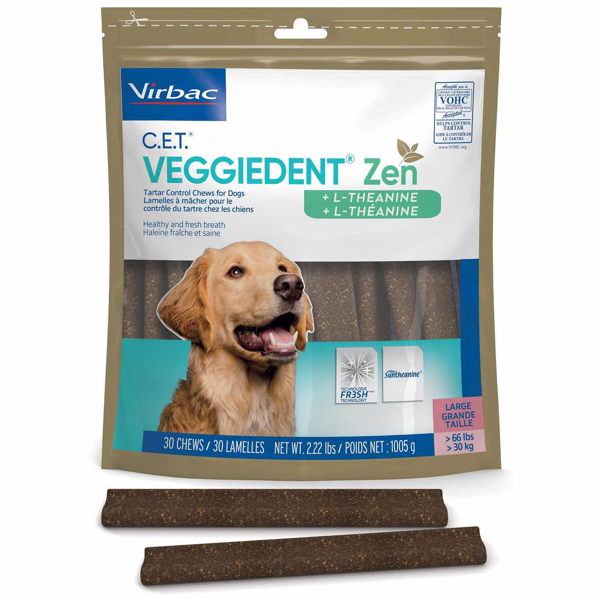 C E T Veggiedent Zen Chews for Dogs - Large - product image 1
