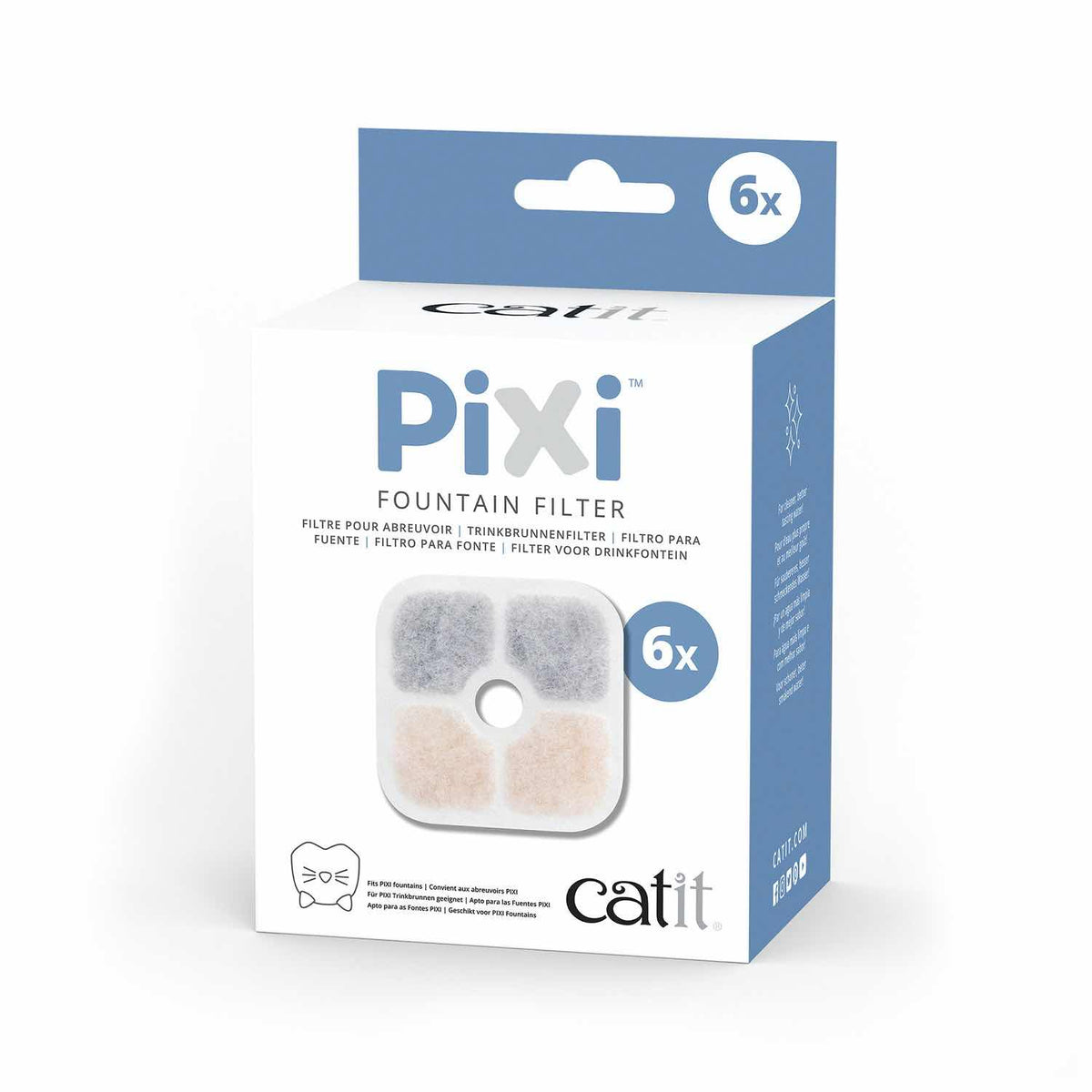 Pixi Fountain Filters for Cats - Pack of 6 - product image 1