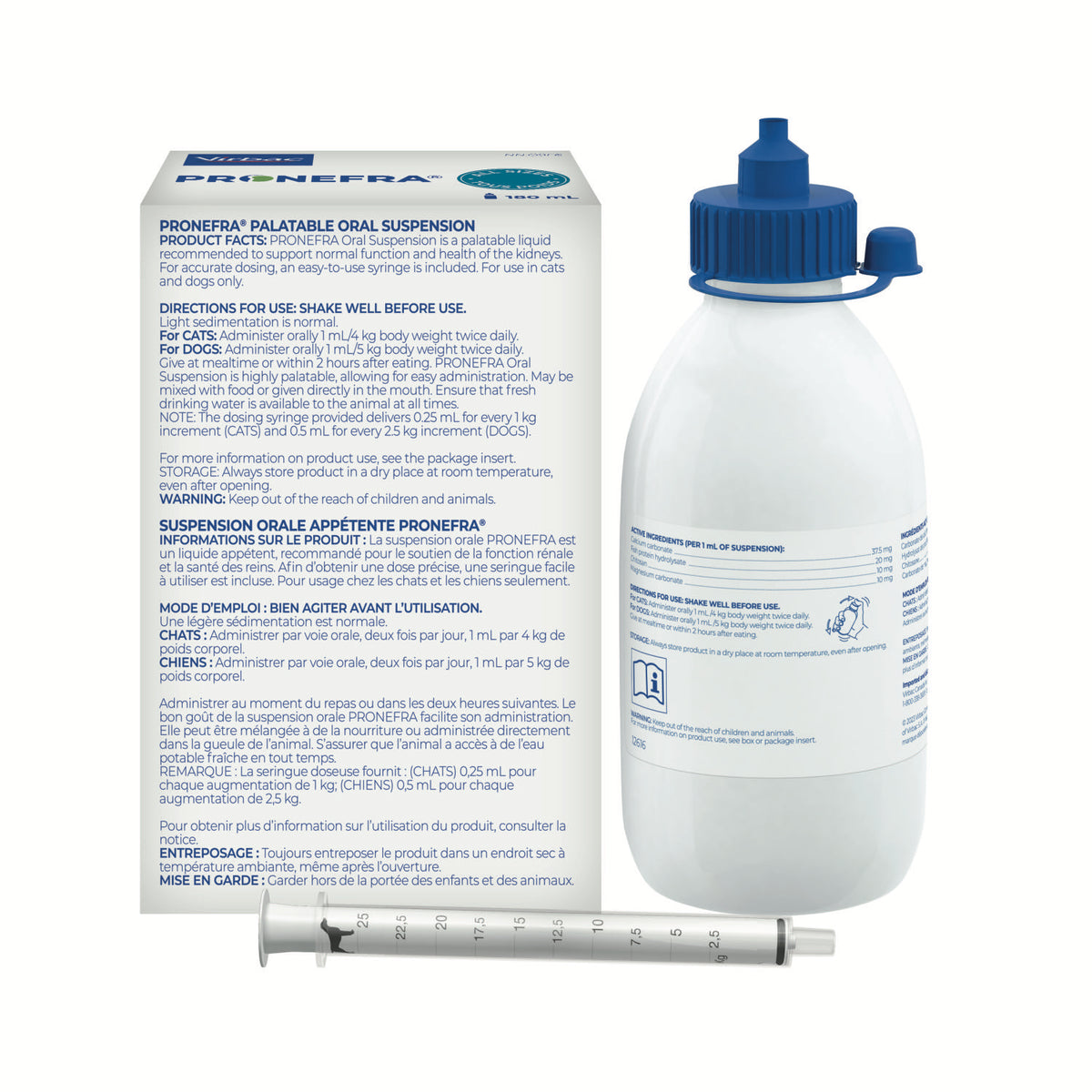 Pronefra Palatable Oral Suspension for Cats and Dogs - 180 mL - product image 2