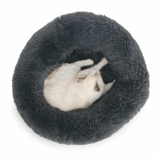 Fluffy Cat Bed for Cats (Grey) 1 Unit - Default Title - product image 2