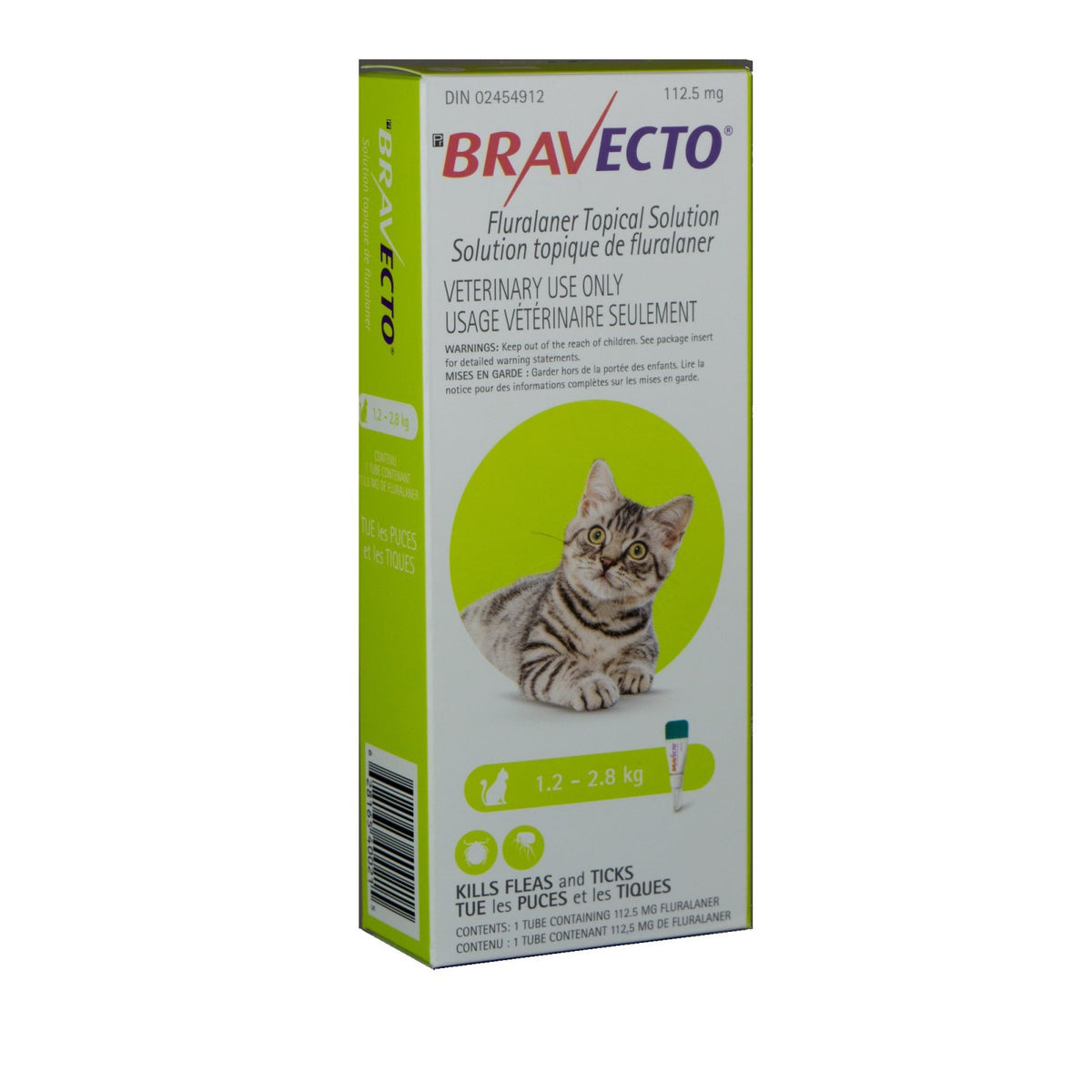 Bravecto Topical Solution for Cats, 1.2 - 2.8 kg, 1 Applicator