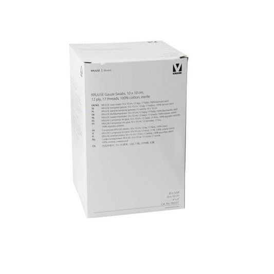 Gauze Sponge Woven Sterile 12 Ply Pack of 100 Sponges 10 cm x 10 cm - view 2