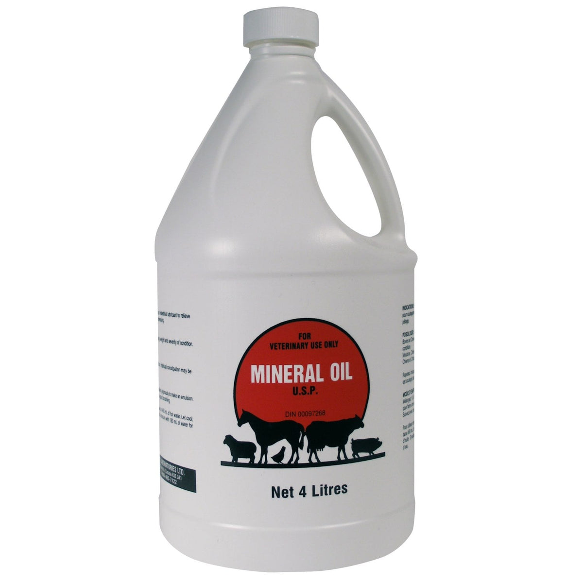 Mineral Oil USP for Cats, Dogs, Horses and Farm Animals 4 L Jug - Default Title - product image 1