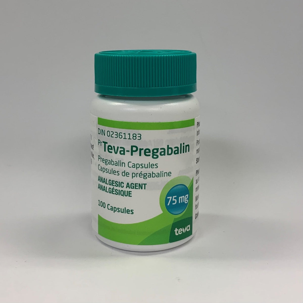 Teva-Pregabalin Capsules, 75 mg, 100 Capsules