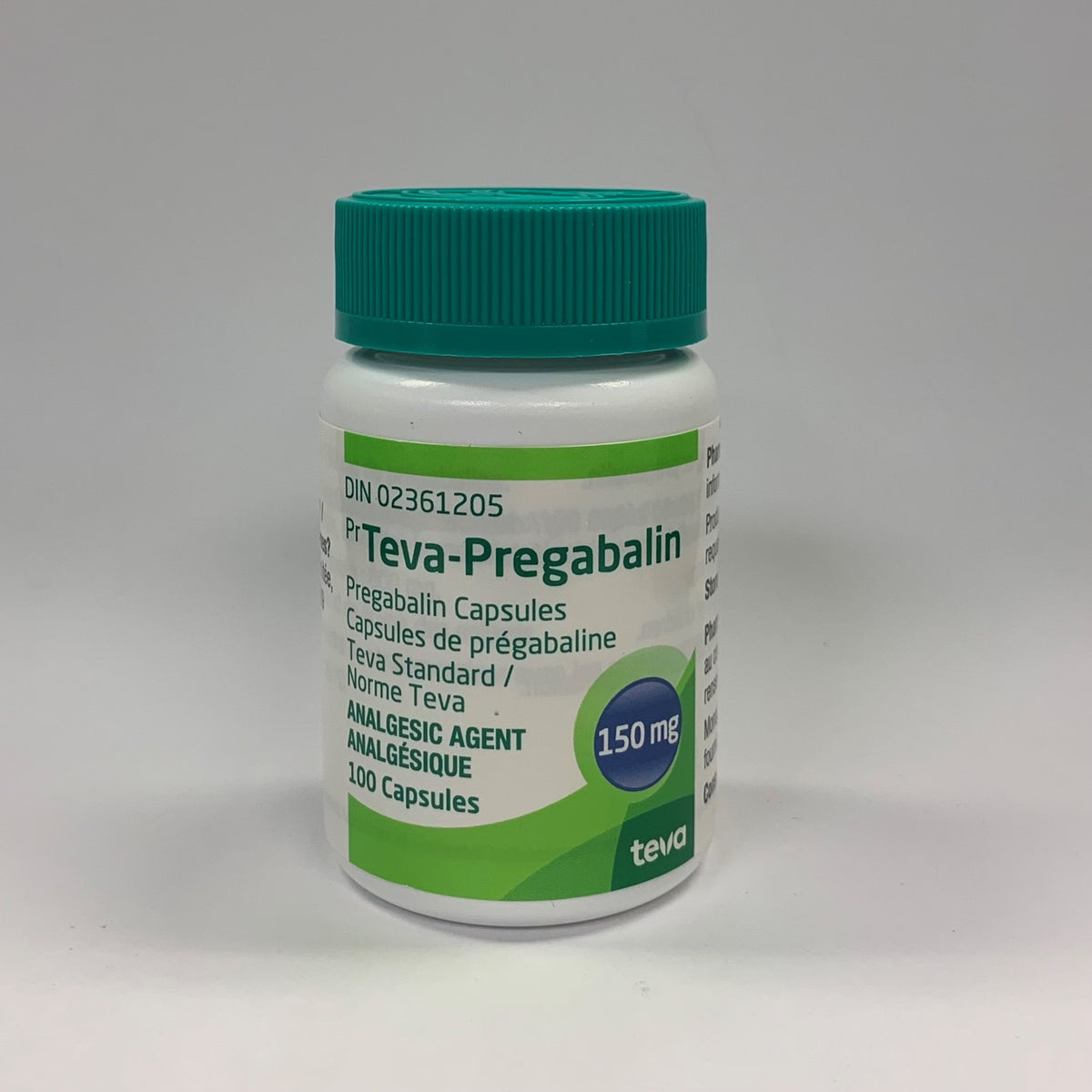 Teva-Pregabalin Capsules, 150 mg, 100 Capsules