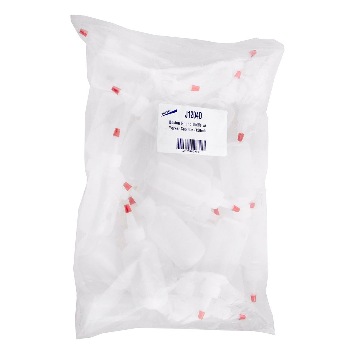 Bottle Plastic Boston Round with Cone Top Pack of 25 - Default Title - product image 2