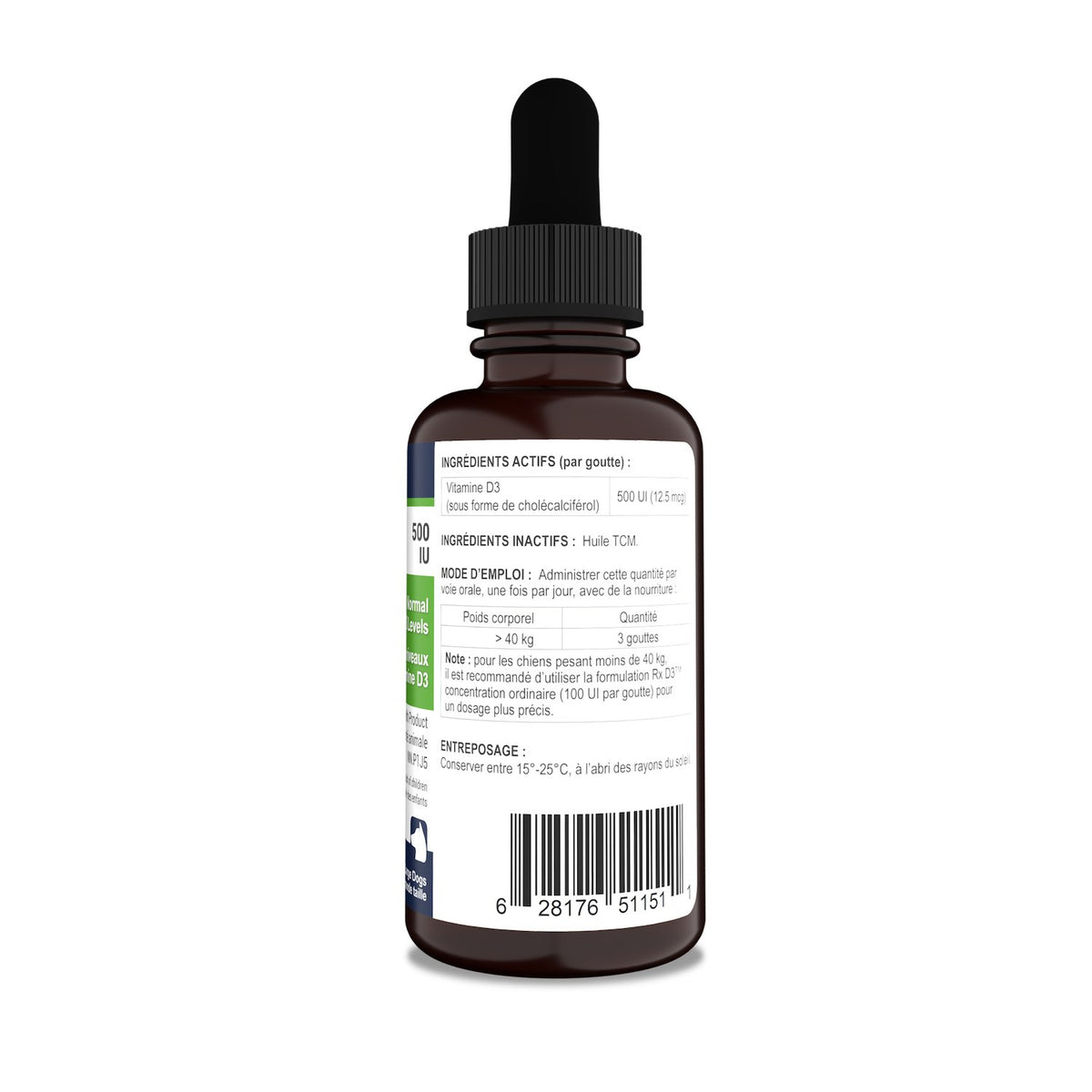 Rx Vitamins Rx D3 Forte for Dogs 60 mL Bottle 12.5 Ug - Default Title - product image 3