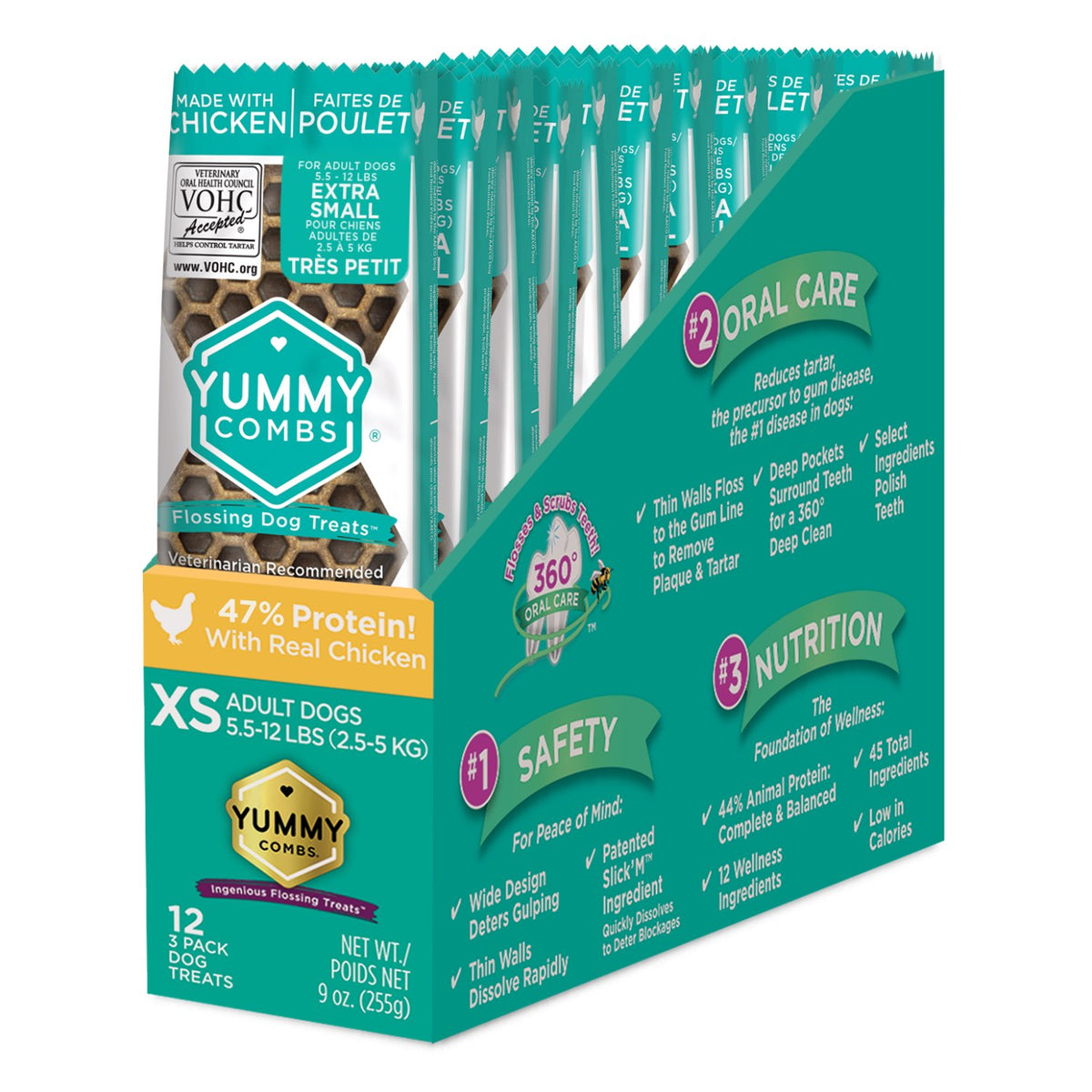 Yummy Combs Dental Treats for Xsmall Dogs Trial Sizes - Chicken - product image 1