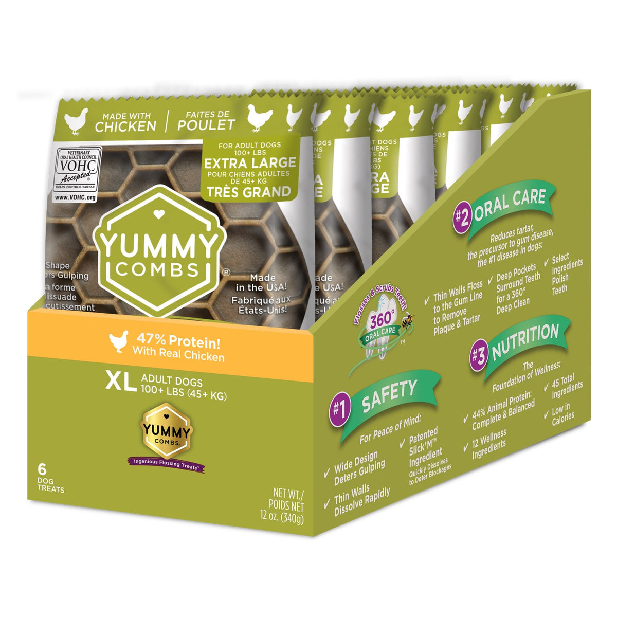 Yummy Combs Dental Treats for Xlarge Dogs Trial Sizes - Chicken - product image 1