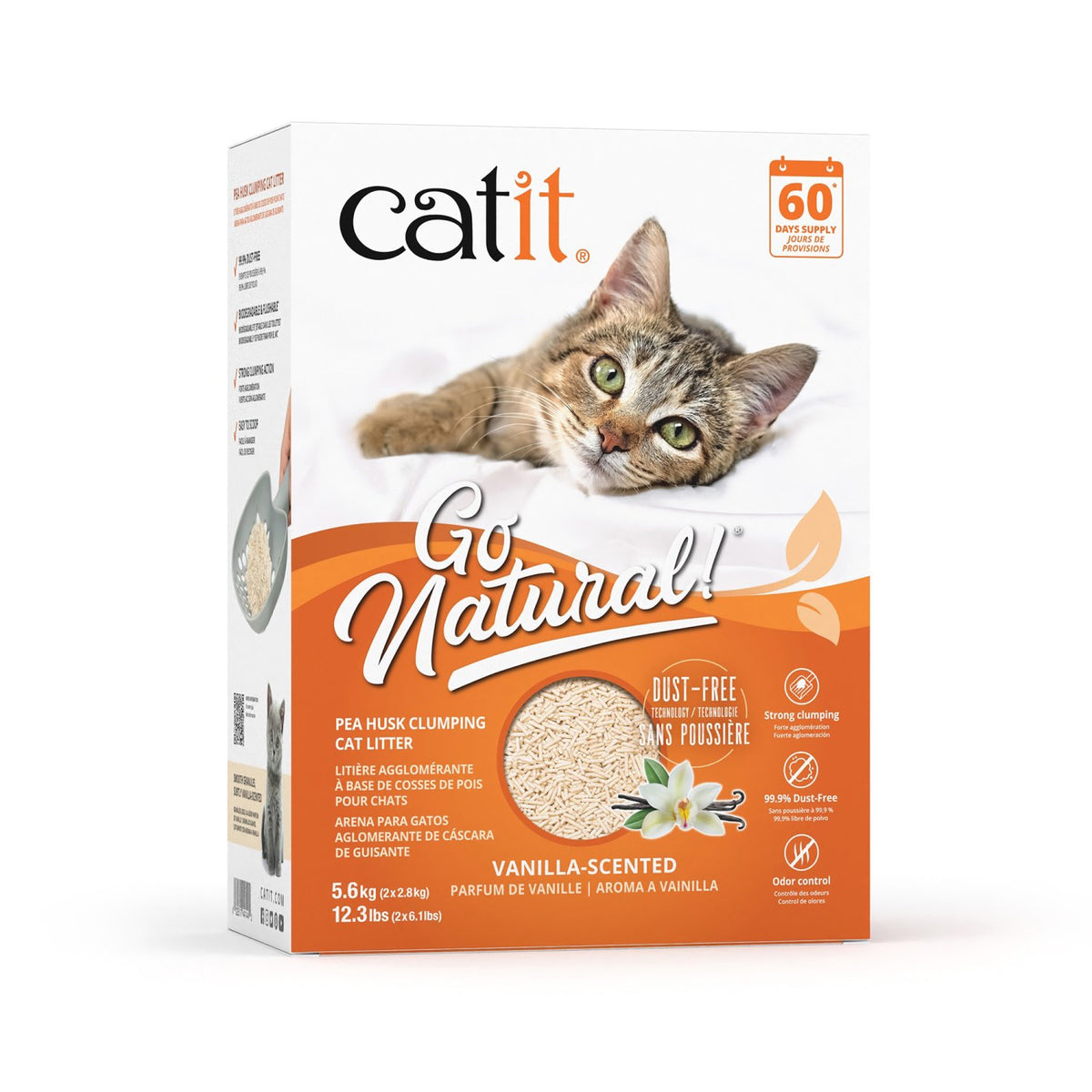 Clumping Litter Go Natural! Pea Husk Vanilla for Cats 5.6 kg Box - Default Title - product image 1