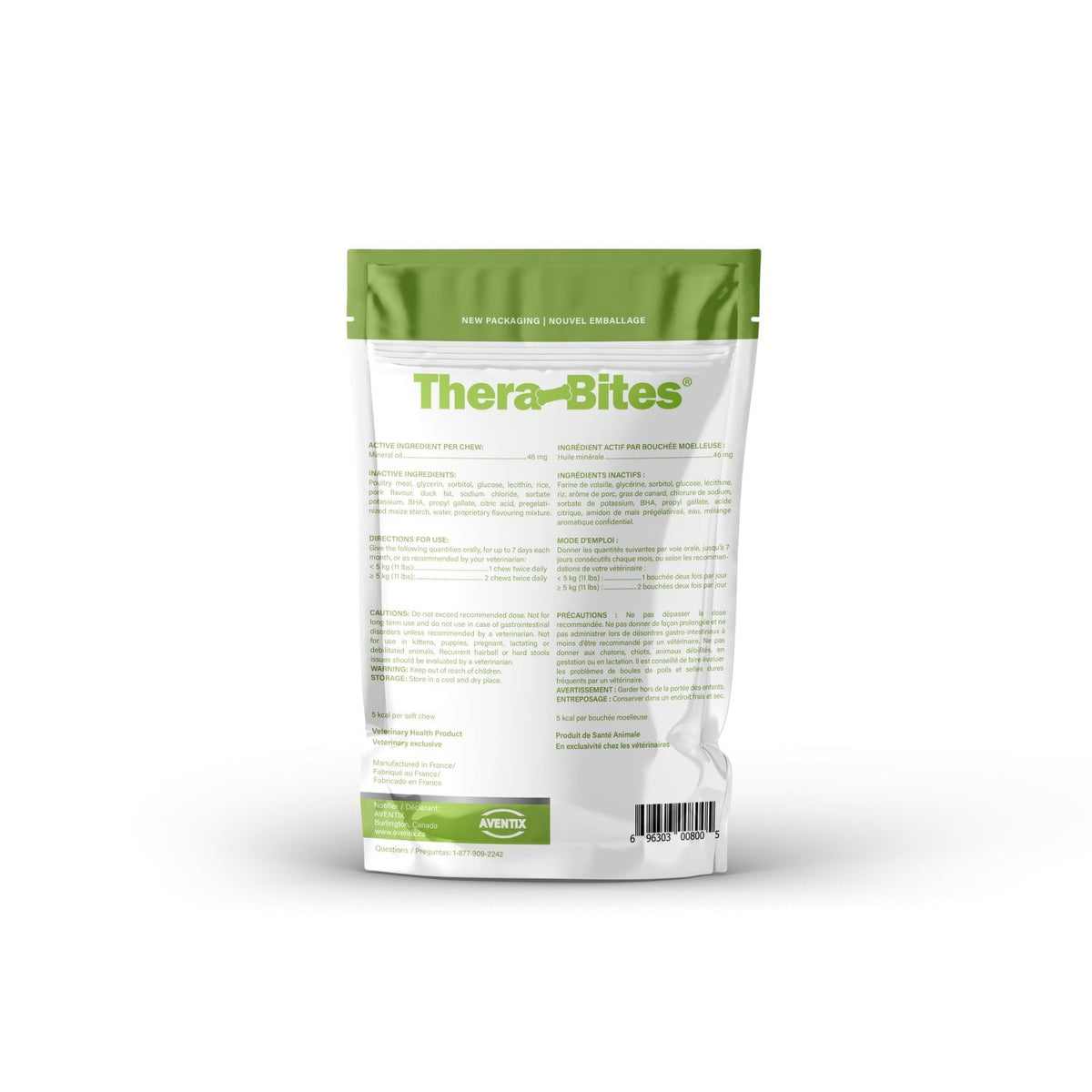Thera-Bites Hairball and Stool for Cats and Dogs 40 Soft Chews 46 mg - Default Title - product image 2