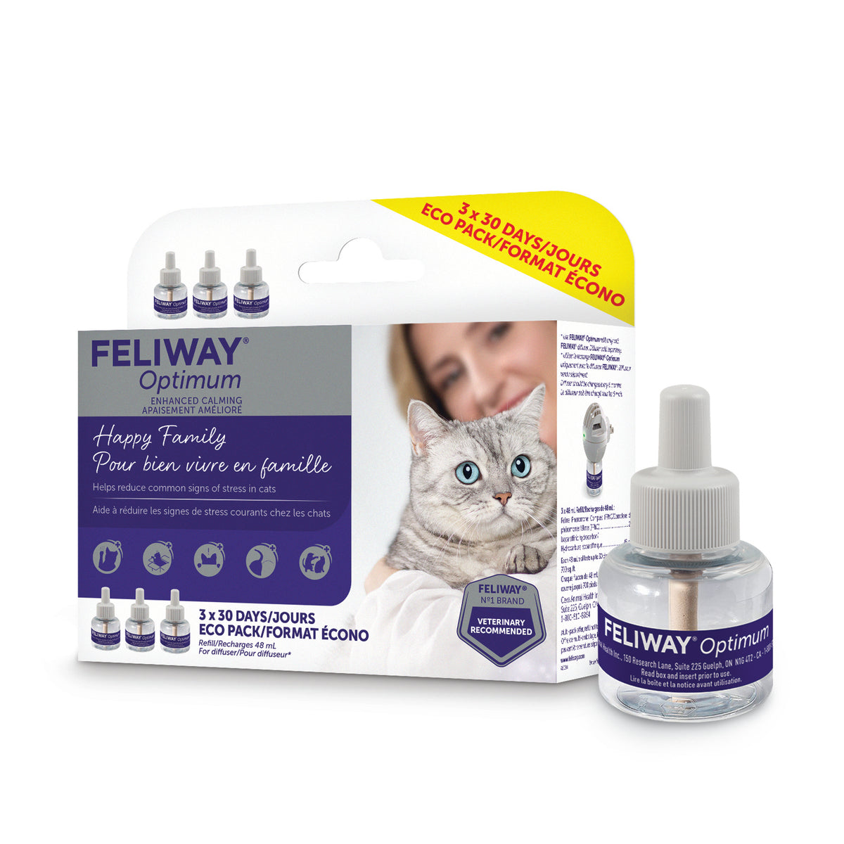 Feliway Optimum Refill for Cats - Pack of 3 Units - product image 1