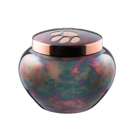 Urn Odyssey Copper Raku Two Paw Prints - Standard - product image 2