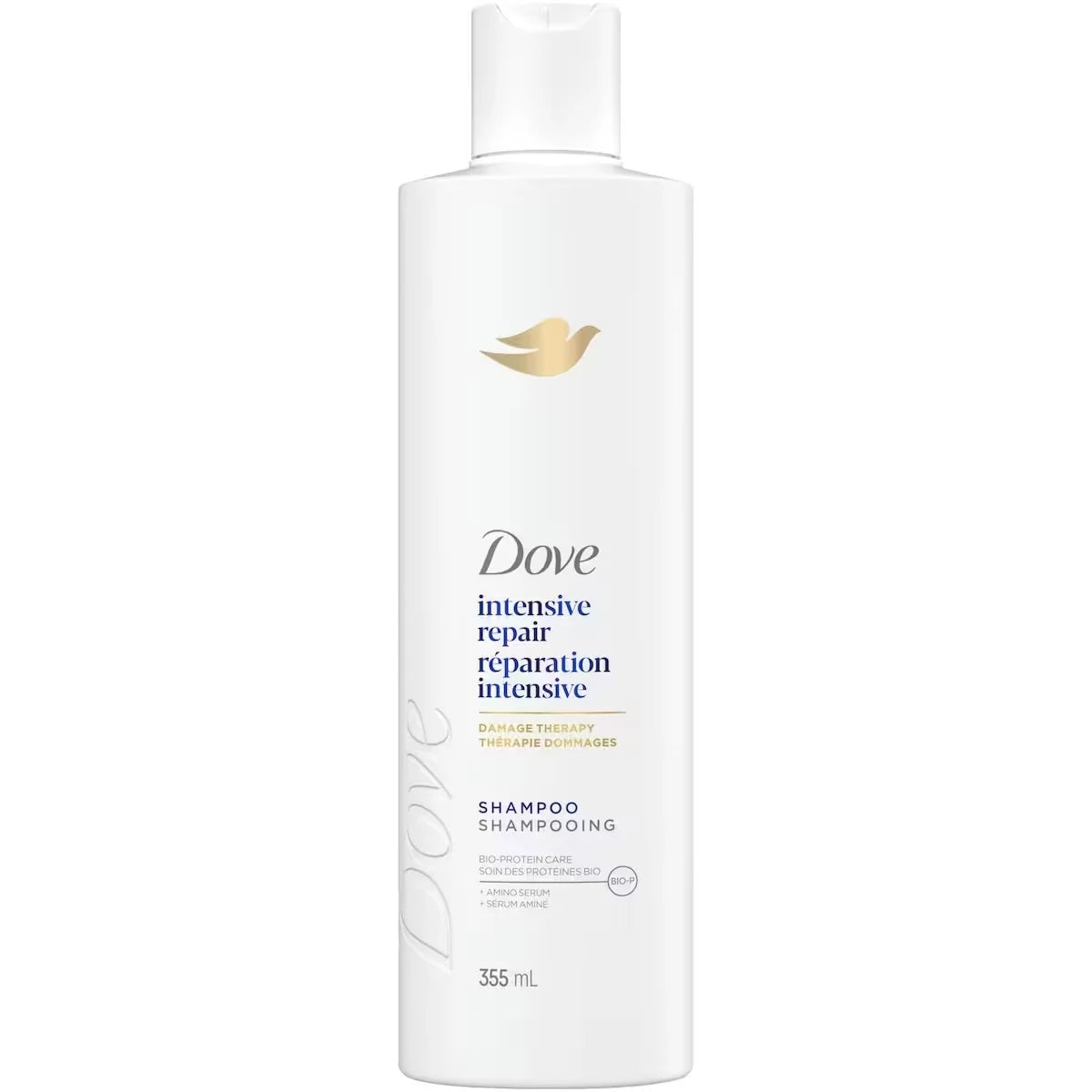 Dove Intensive Repair Shampoo for Damaged Hair , with Liquid Bio-Protein Care technology, 355 ML front package