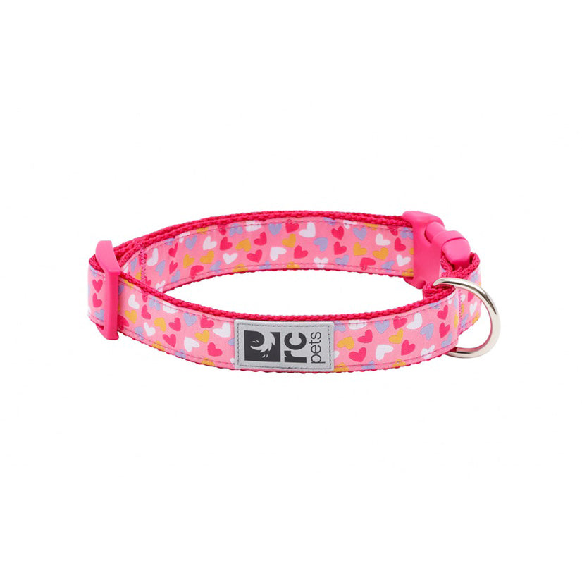 Patterned Clip Collar for Dogs, Lil Hearts, Medium - Default Title - product image 1