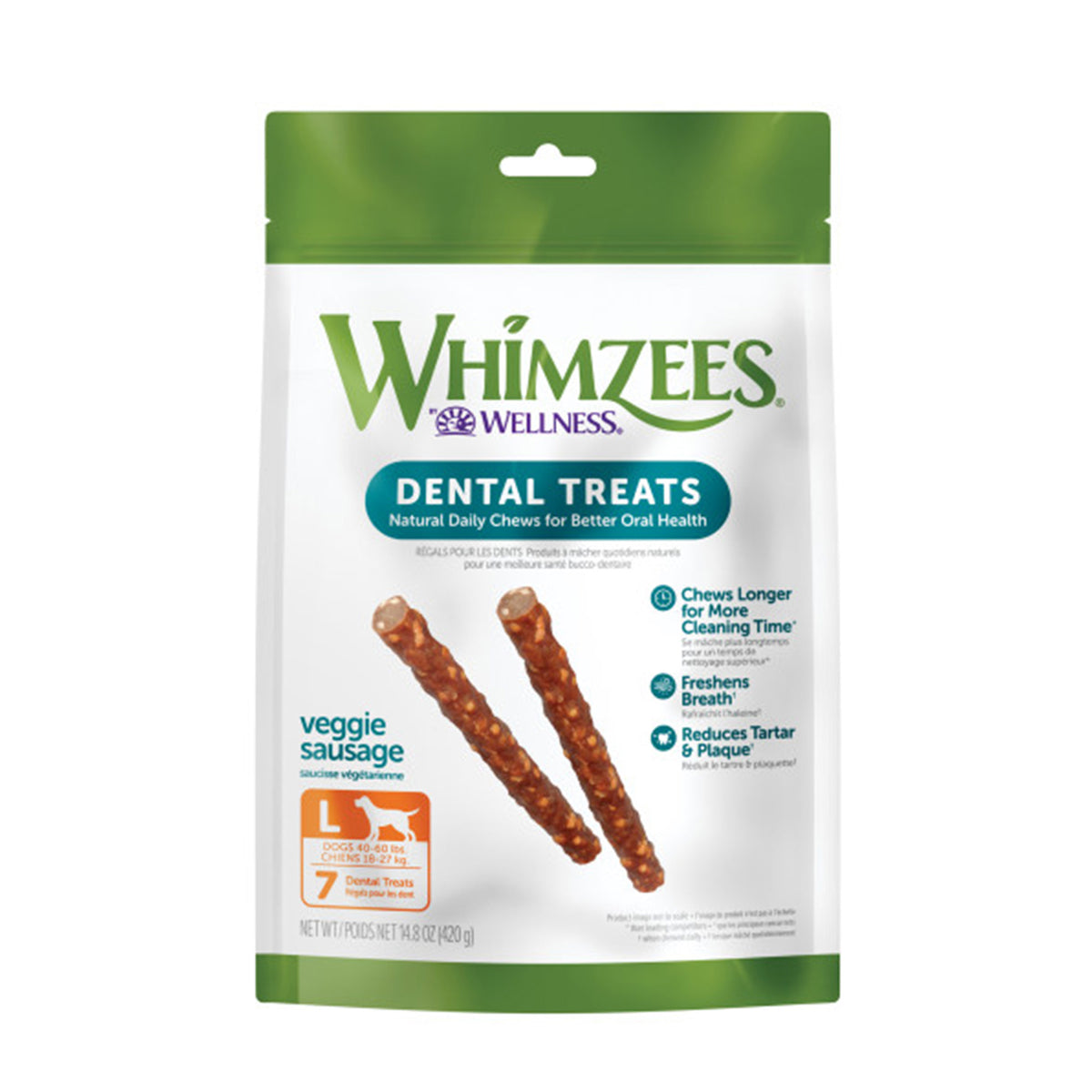 Whimzees Veggie Sausage for Large Dogs (Original) 7 Units - Default Title - product image 1