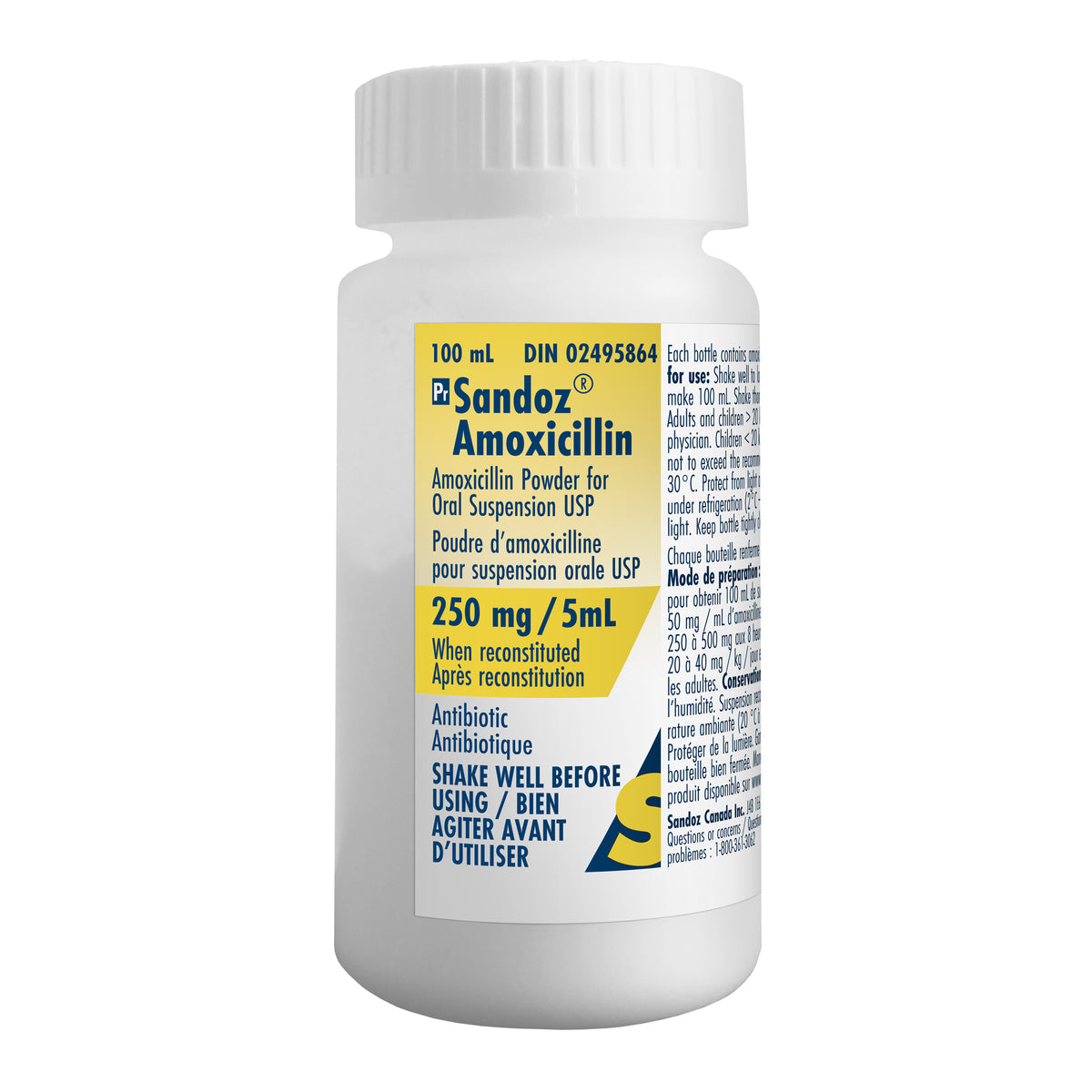 Amoxicillin Powder for Oral Suspension, 50 mg/ml, 100 mL
