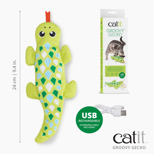 Groovy Gecko Toy for Cats (Green) 1 Unit - Default Title - product image 2