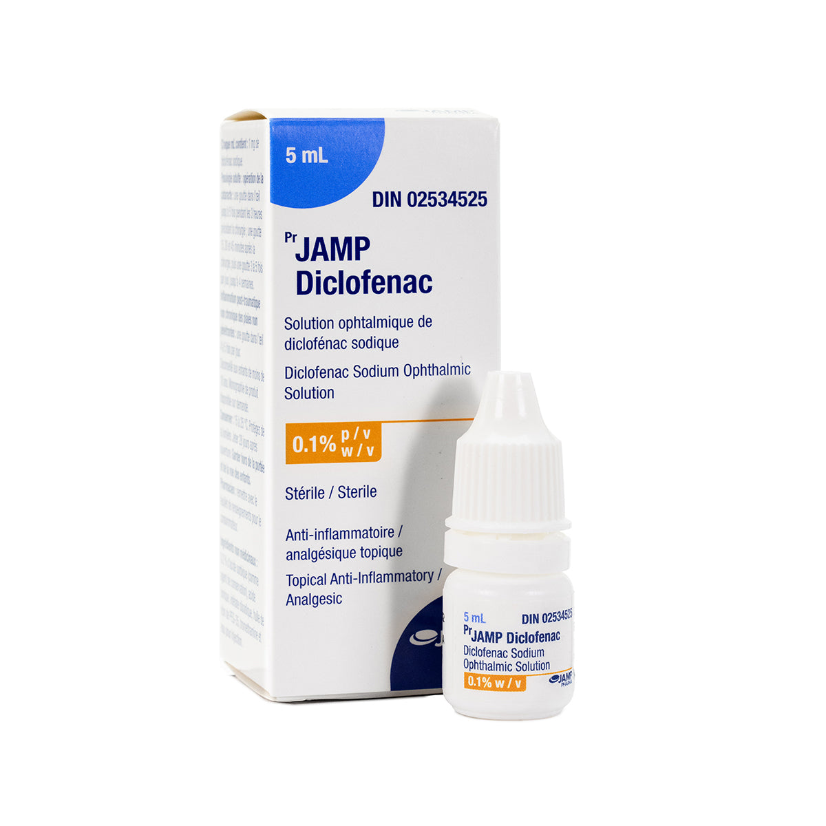 Jamp Diclofenac Ophthalmic Solution, 0.1 %, 5 mL
