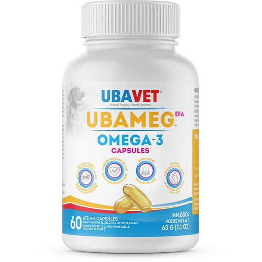 Ubameg EFA Omega 3 Capsules for Cats and Dogs - view 2