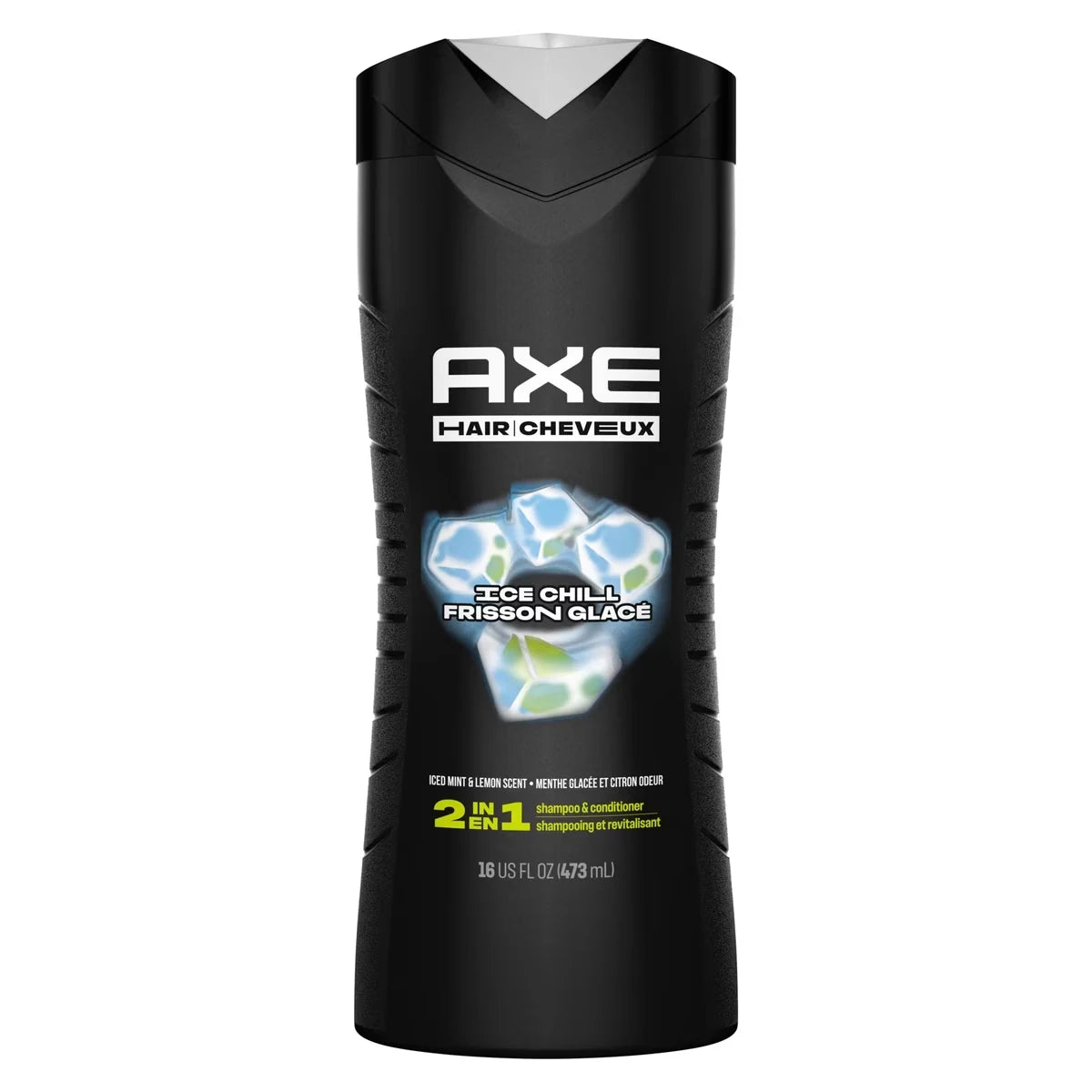Axe 2-in-1 Shampoo and Conditioner for Clean & Strong Hair Ice Chill Iced Mint & Lemon Men's Shampoo & Conditioner in a front package