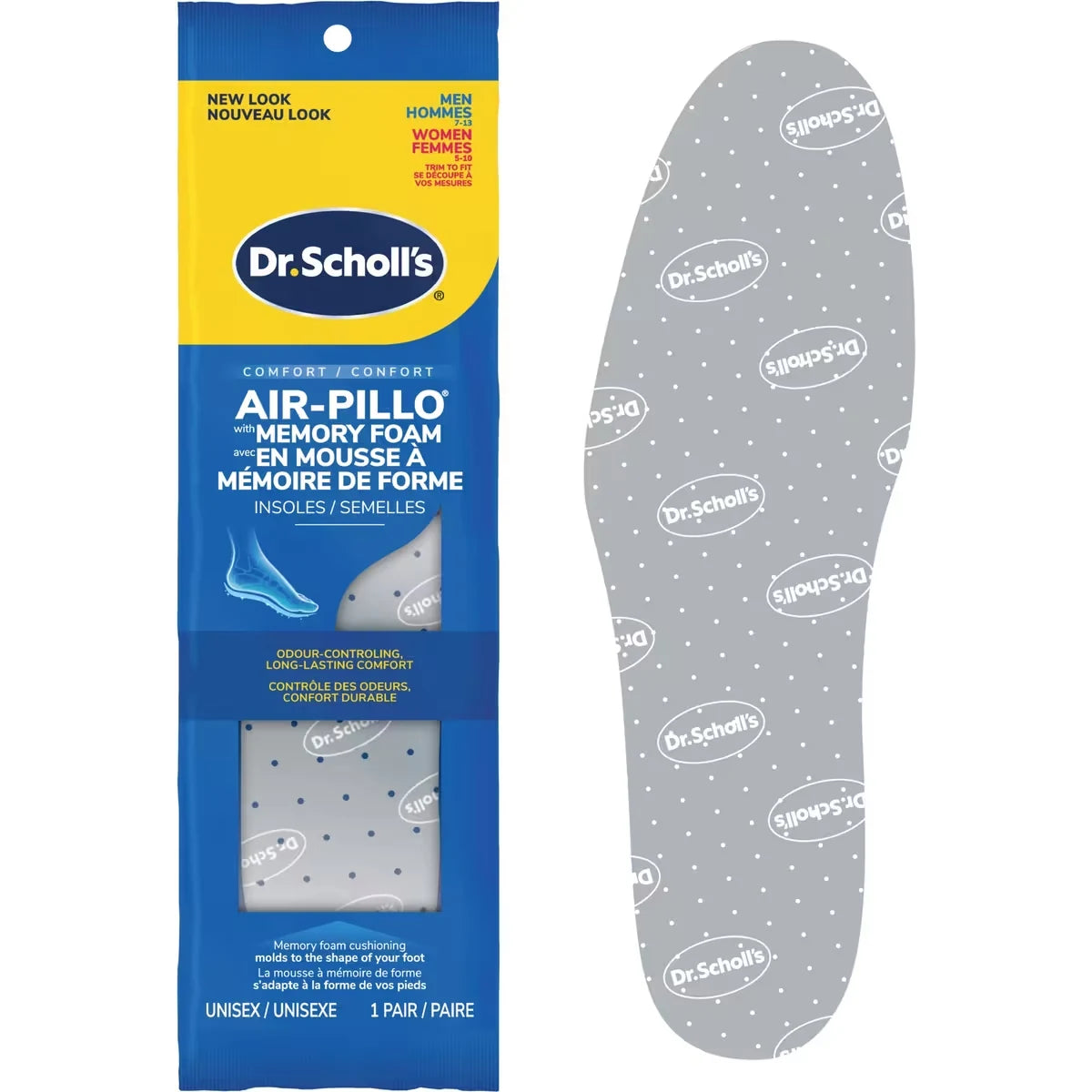Dr. Scholl's Air-Pillo with Memory Foam Insoles, Unisex, Trim to Fit Inserts product image