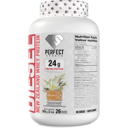 Perfect Sports Diesel New Zealand Whey Protein Vanilla product detail