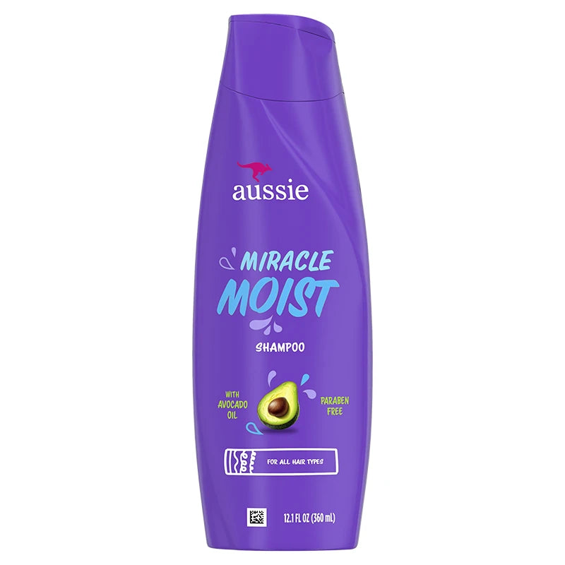 Aussie Miracle Moist with Avocado & Jojoba Oil, Paraben Free Shampoo, 360 mL view 2