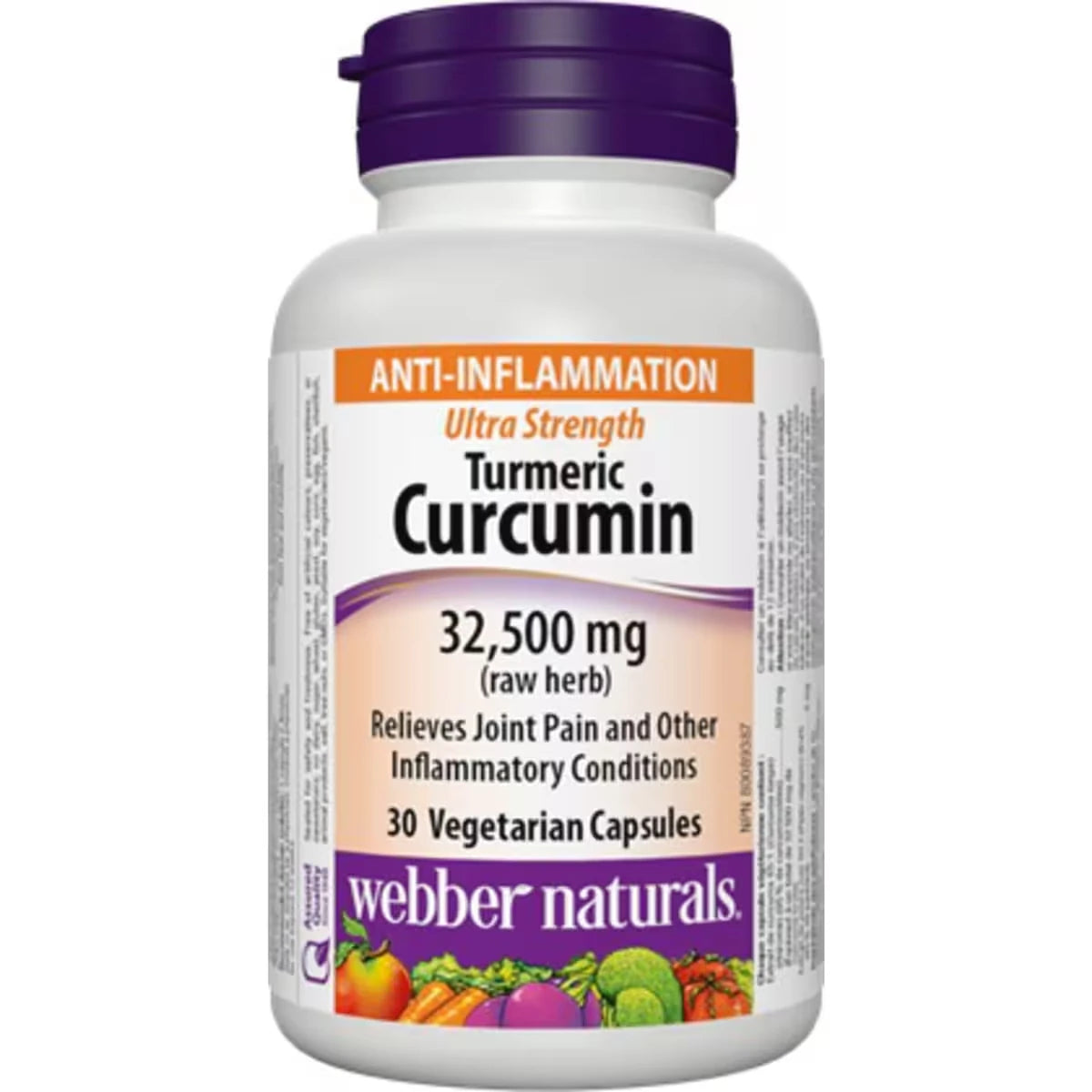 Webber Turmeric Curcumin Ultra Strength with Black Pepper 32,500 mg (raw herb) product detail