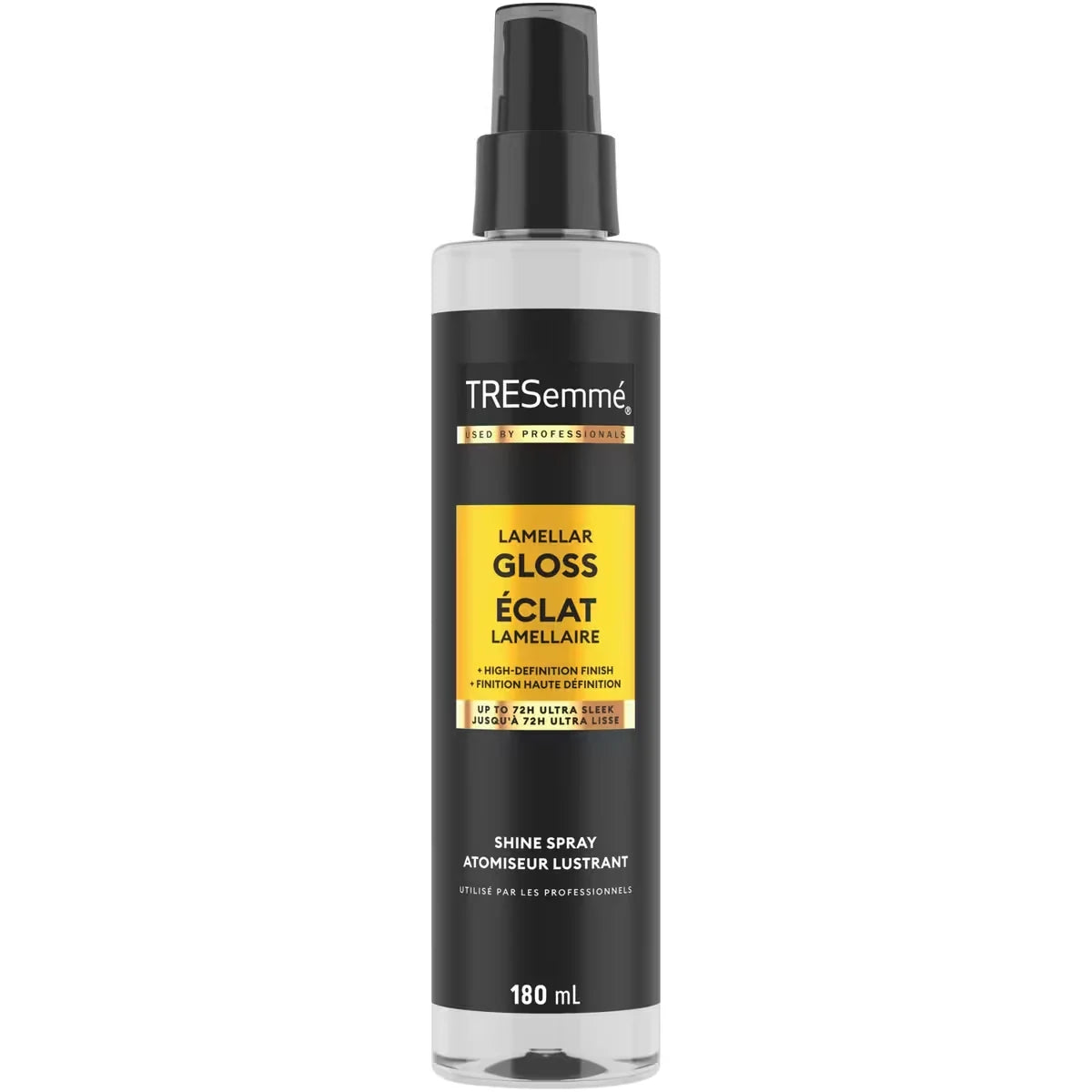TRESemmé Shine Spray Lamellar Gloss for Lasting Brilliance and High Definition Finish front package