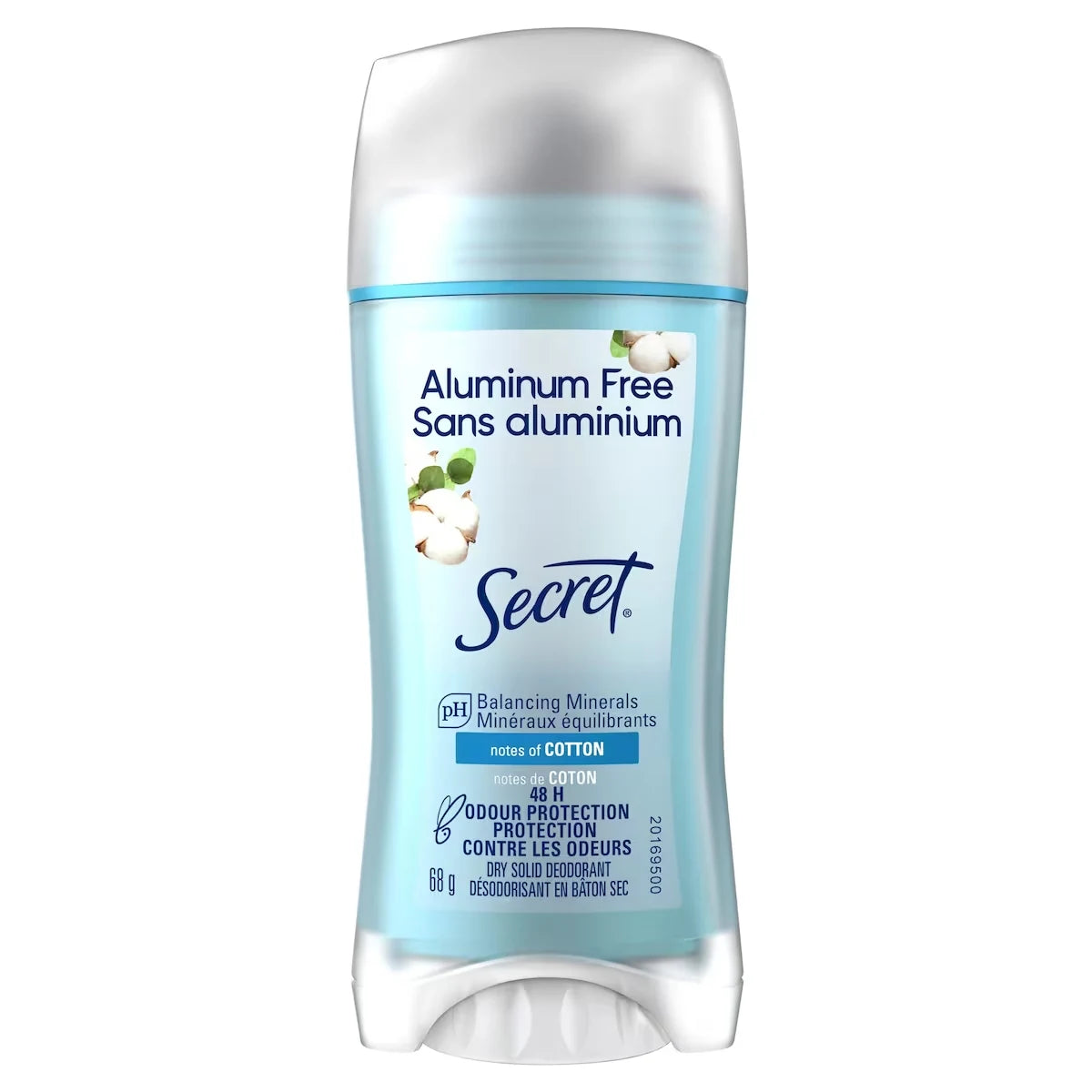 Secret Aluminum Free Deodorant, Cotton, 68 g product image