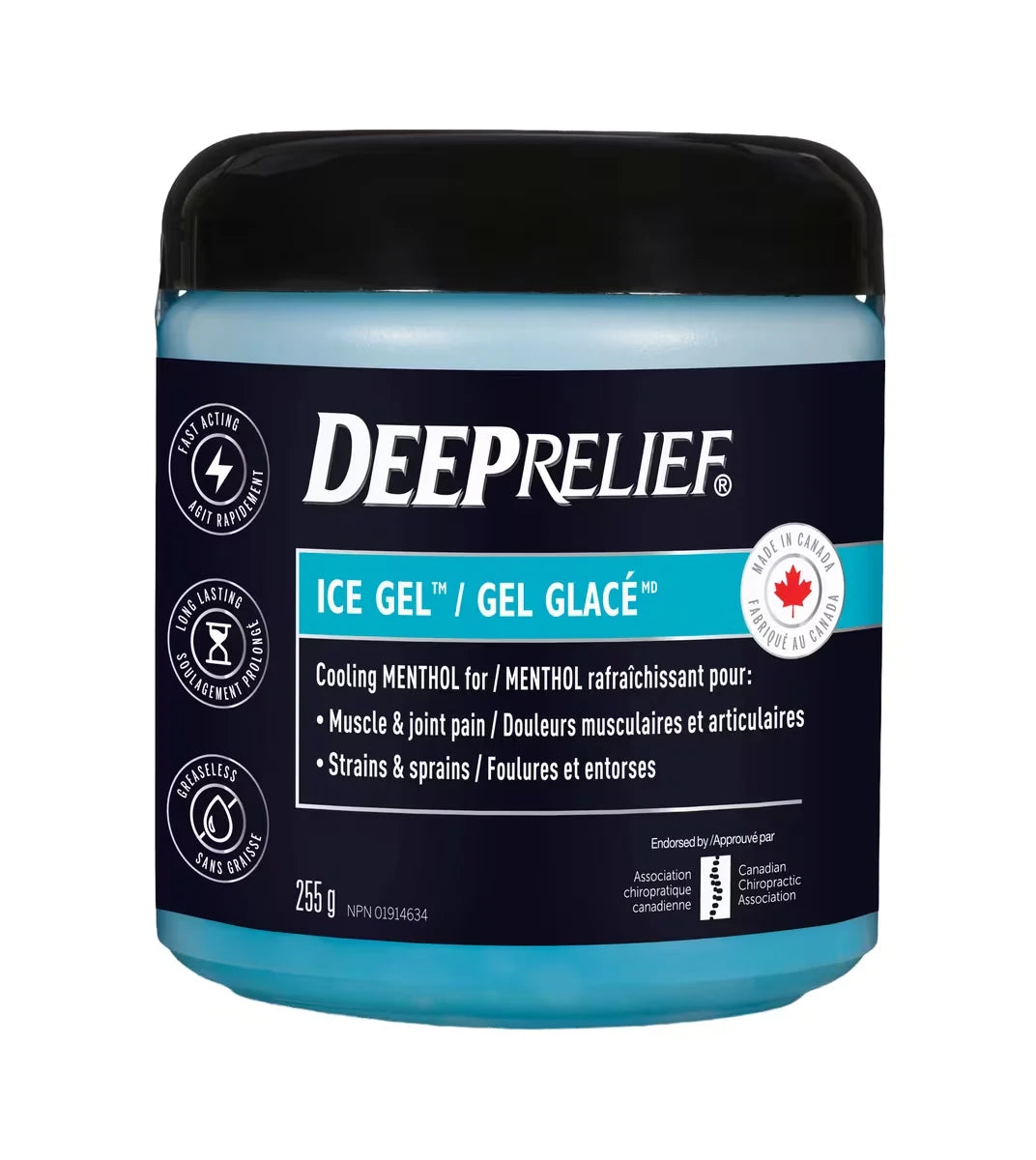 Deep Relief Ice Gel, Muscle and Joint Pain Relief, Reduces Inflammation product image