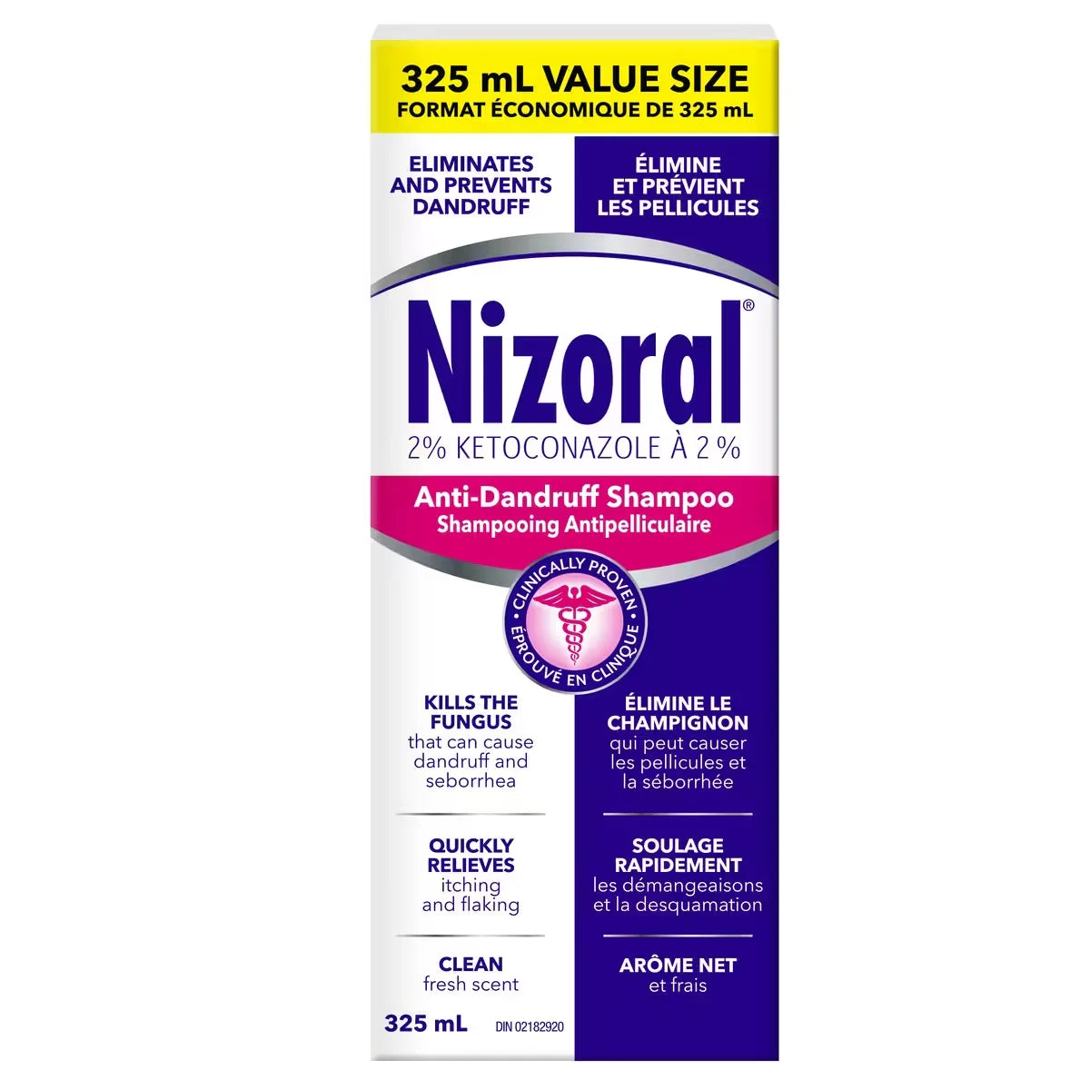 Nizoral Ketoconazole 2 Percent Anti-dandruff and Itchy Scalp Shampoo 325 mL product image